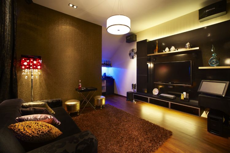 Classical, Modern Design - Entertainment Room - Landed House - Design by U-Home Interior Design Pte Ltd